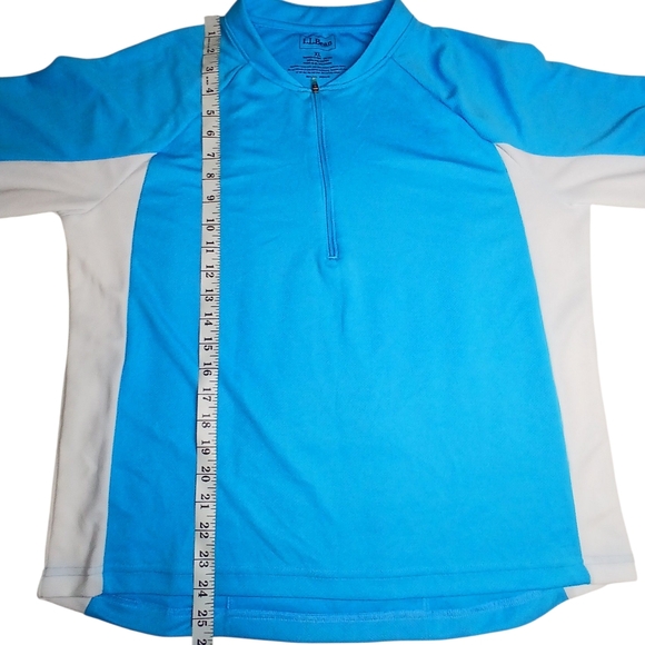 L.L.Bean Women’s XL Blue Half Zip Active Pullover Top - Picture 3 of 7